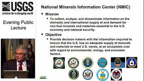 2017 October Evening Public Lecture — Global Trends in Mineral Commodity Supplies