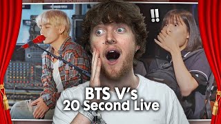ARMY GET SURPRISED! (V's 20 Second LIVE @ Gangneung | Reaction)