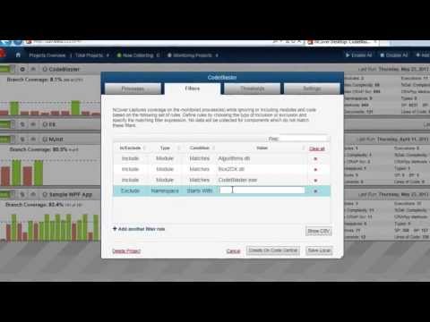 Include And Exclude Profiled Code With NCover Pre-Coverage Filters