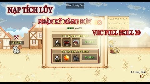 Hải Tặc Tí Hon [ viictorry ] : Chính thức full skill 20 _ Sự kiện nạp tích lũy nhận Kỹ năng đơn !
