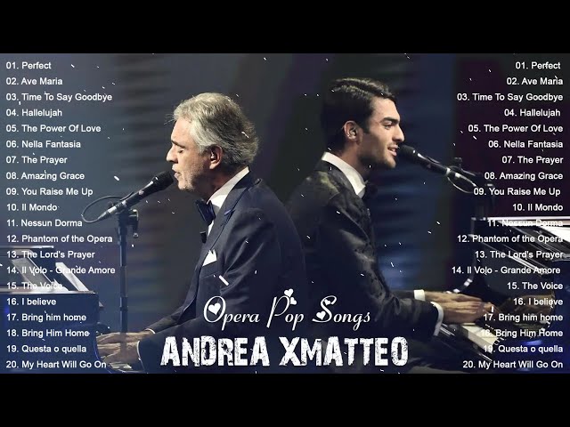 Perfect - Andrea Bocelli, Matteo Bocelli, Celine Dion... Greatest Hits 2024 class=