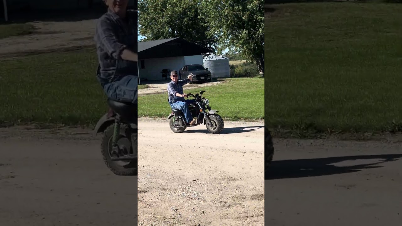 Myron on the Mini Bike 🤣 #minibike #funny #fyp #farming