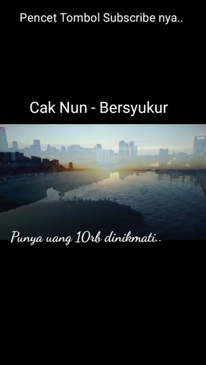 #shorts | Cak Nun - Bersyukur Ketika Lebih