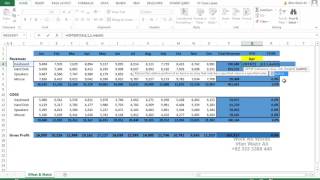 93. Offset Match and Sum Function in Excel 2013 Urdu Tutorials by Irfan Bakaly