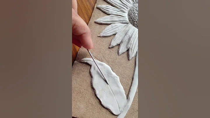 Sunflower clay art. #shorts #art #craft #clay