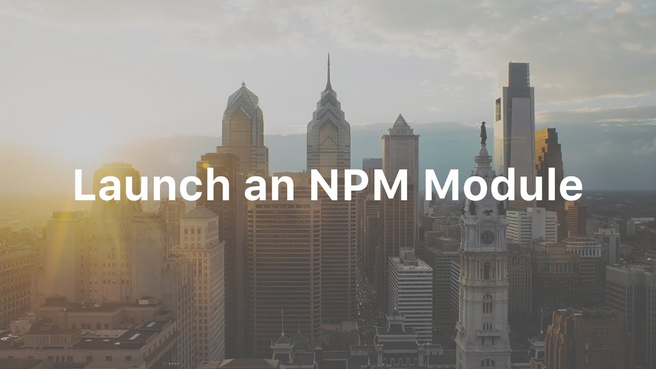 Publish Your Own npm Module: Creating a Local Module (1 of 2)