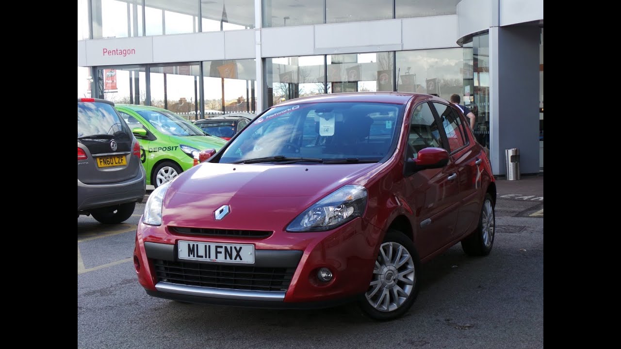 platform Paragraaf Silicium 2011 11 Renault Clio 1.2 16V Expression 5dr In Red - YouTube