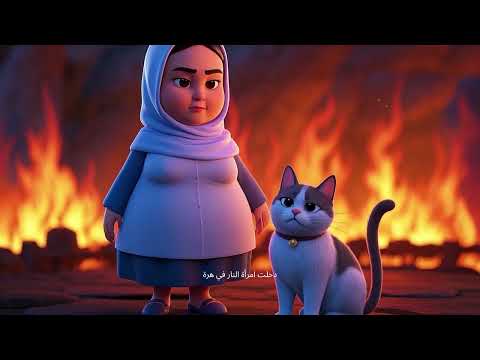 امرأة دخلت النار بسبب قطة قصة تهز القلب