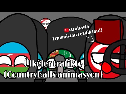 Ülkeler trafikte (CountryBalls animasyon)