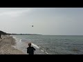 Hubschrauber im Tiefflug am Strand von Rerik 2022