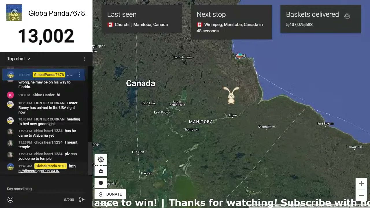 The moment I hid from the Easter Bunny | Easter Bunny Tracking Stream 2022 LIVE