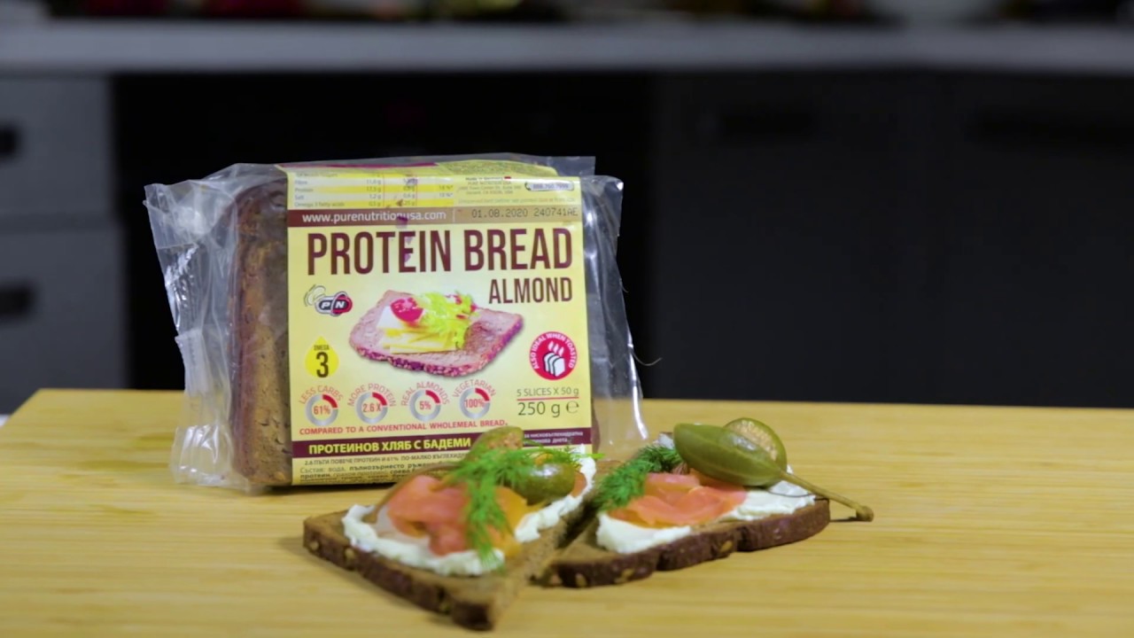PROTEIN BREAD ALMOND Рецепта за здравословна закуска Fit & Tasty