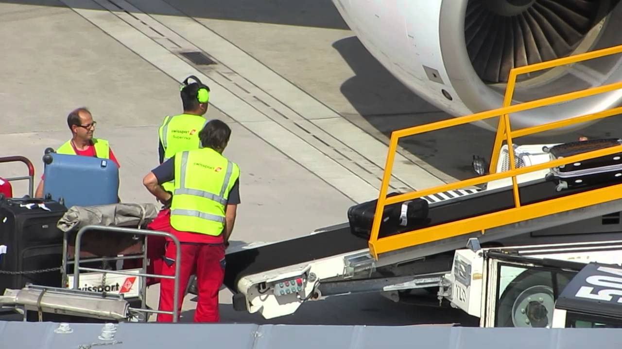 Luggage loading in Zurich airport YouTube