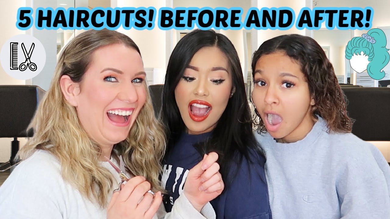 5 HAIRCUTS! | BEFORE AND AFTER!