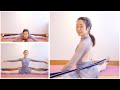 バレエ開脚 ゴムバンドのストレッチ ballet stretch band splits