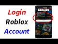 How to login to roblox account