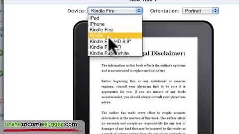 How To Write And Publish Kindle Ebooks That Make Money Part 7 - Publish Using Amazon KDP