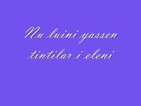 在 YouTube 上觀看「Galadriels Song Of Eldamar - Ai! Laurie Lantar (Lyrics and Translation)」