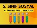 5. Sınıf Sosyal Bilgiler- Bilim, Teknoloji ve Toplum (4. ÜNİTE FULL TEKRAR)