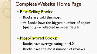 Lecture 191 - Write SQL Statement to Select Best Selling Books