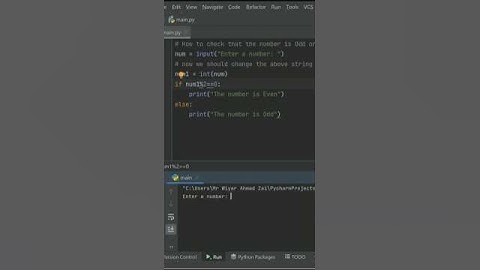 #8 How to check even or Odd Numbers In Python #coding #python