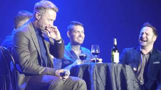 Boyzone - Newcastle 14.12.13    Remembering Steven   'Butterflies, stamps and Who's your money on?'