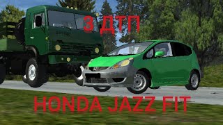 ТОП 3 АВАРИИ HONDA JAZZ В SIMPLE CAR CRASH. KippoDBG