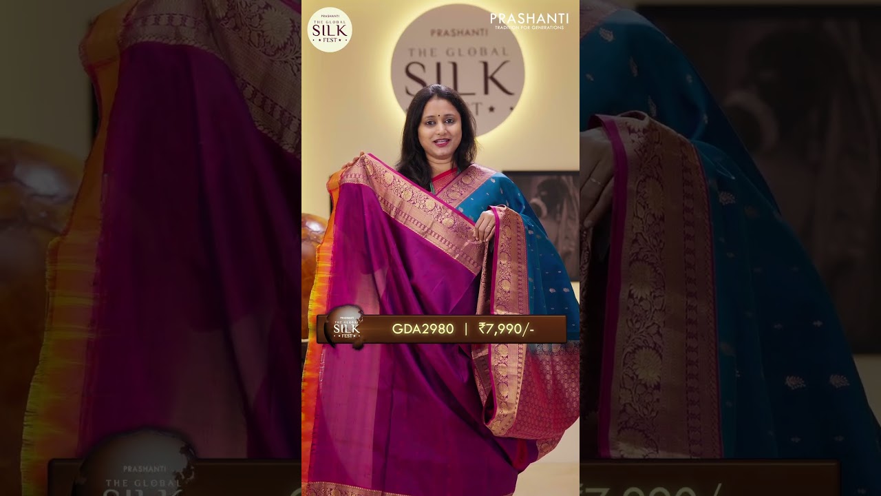 GSF - Запуск 06 - Мягкий шелк Madhuram по цене до 9000 рупий | Скидка 10% | Бесплатная международ...