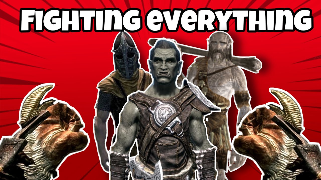 Fighting Everything I See! Skyrim Playthrough Ep 4 - YouTube