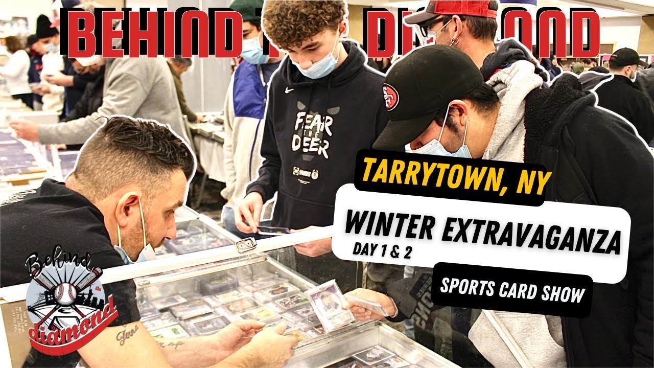 TARRYTOWN, NY WINTER EXTRAVAGANZA SPORTS CARD SHOW VLOG BEHIND THE
