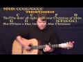 Blue Christmas (Elvis) Strum Guitar Cover Lesson with Chords/Lyrics