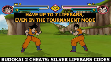 Dragonball Z Budokai 2 cheats : Silver Lifebars codes