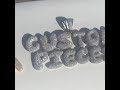 Real Solid 925 Silver Custom Made Pendants! Bubble Letters! Rapper Jewelry By Harlembling