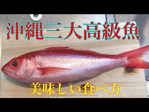 沖縄三大高級魚アカマチの美味しい食べ方 魚料理 Youtube