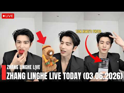 🔴 [ENG SUB] Sweet Moment! Zhang Linghe Was Overjoyed While Showing Off Tian Xiwei's Gift During Live