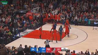 Impossible buzzer beater from Luka Doncic (Mavs) vs Blazers forces Overtime