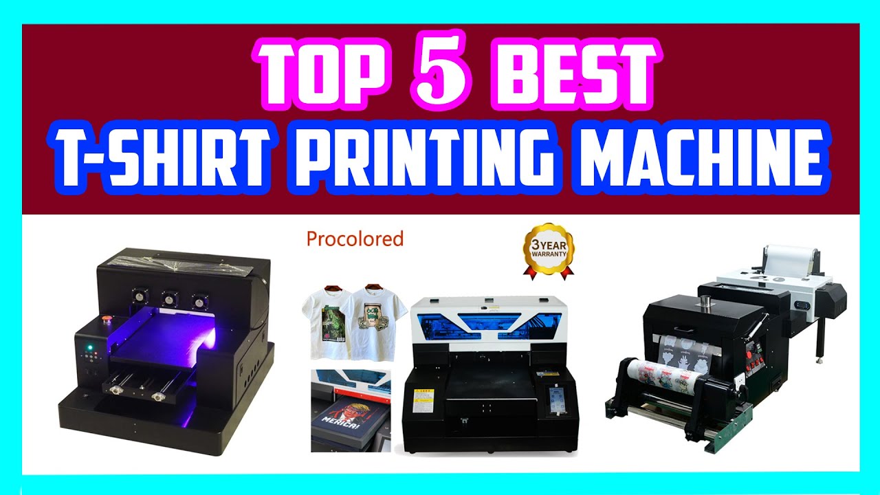 Top 5 Best T shirt Printing Machines | Smart DTG T shirt Printing ...