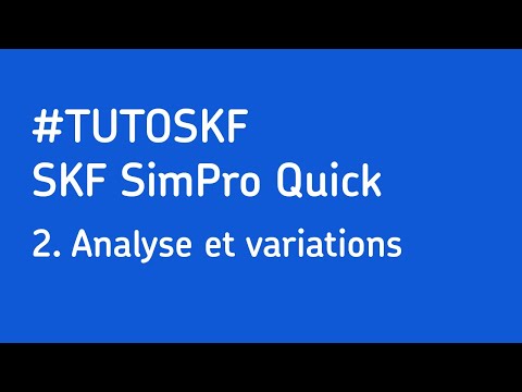SKF SimPro Quick : Analyse et variations