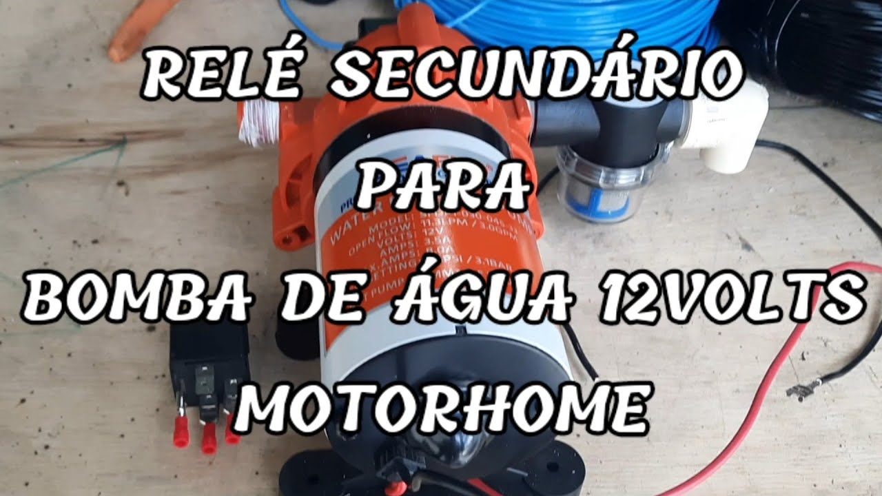 RELÉ SECUNDÁRIO PARA BOMBA DE ÁGUA 12VOLTS  PARA MOTORHOME