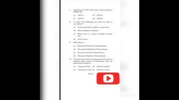 INDIRECT TAXATION MODEL QUESTION PAPER #manonmaniamsundaranaruniversity #msu #BCOM #mcom #question