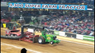 FULL 9,300LB SUPER FARM TRACTOR FINALS NFMS Championship tractor pull Louisville Ky 2024