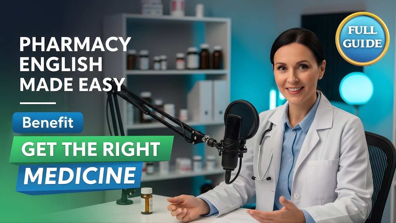 Learn Pharmacy English: Describe Symptoms & Get Medicine A1 | Shadowing Practice