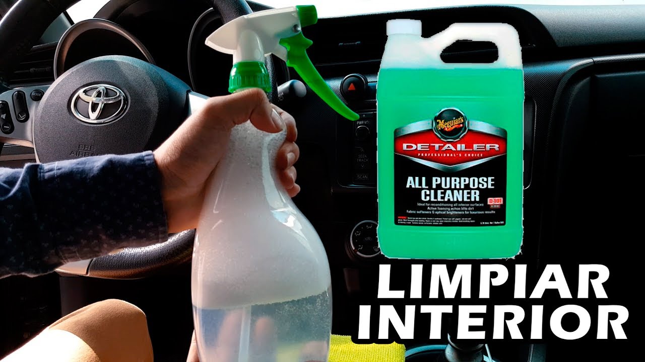 Productos para limpiar el interior del coche