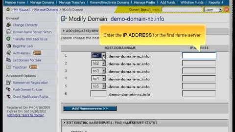 NameCheap.com Registering name servers by Host4Go Tutorials