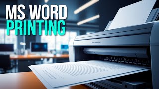 MS Word Printing Made Easy: A Beginner's Guide to Document Printing