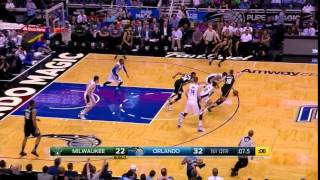 Giannis Antetokounmpo with the rejection vs. the Magic \/Apr 11, 2016 KIP NBA