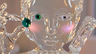 Glass women's makeup rituals ASMR