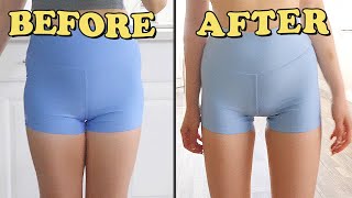5 min THIGH GAP workout (slim your thighs in 7 days)