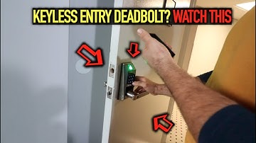 WATCH THIS BEFORE YOU INSTALL A KEYLESS ENTRY FINGERPRINT SCANNER  DOOR LOCK/DEADBOLT