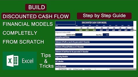 How to Build Discounted Cash Flow (DCF) Models From Scratch | Excel | Step By Step Guide